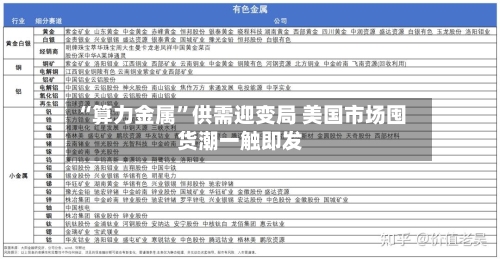 “算力金属”供需迎变局 美国市场囤货潮一触即发-第3张图片