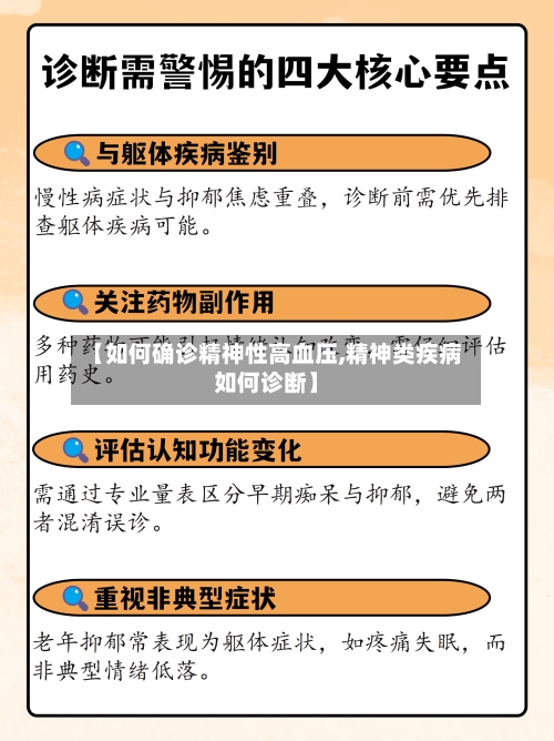 【如何确诊精神性高血压,精神类疾病如何诊断】