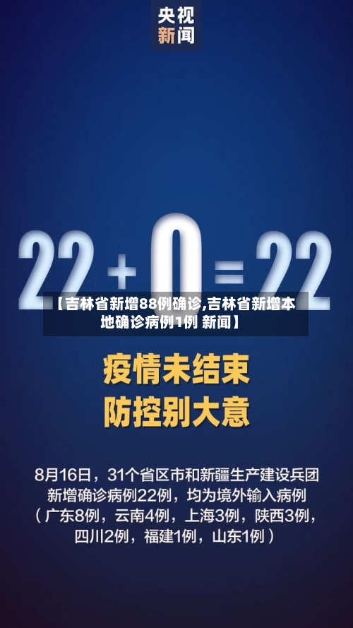 【吉林省新增88例确诊,吉林省新增本地确诊病例1例 新闻】