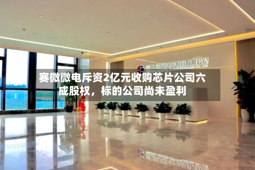 赛微微电斥资2亿元收购芯片公司六成股权，标的公司尚未盈利-第2张图片
