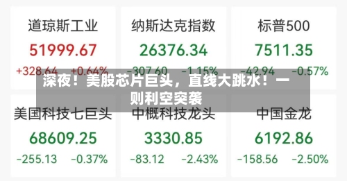 深夜！美股芯片巨头，直线大跳水！一则利空突袭-第2张图片