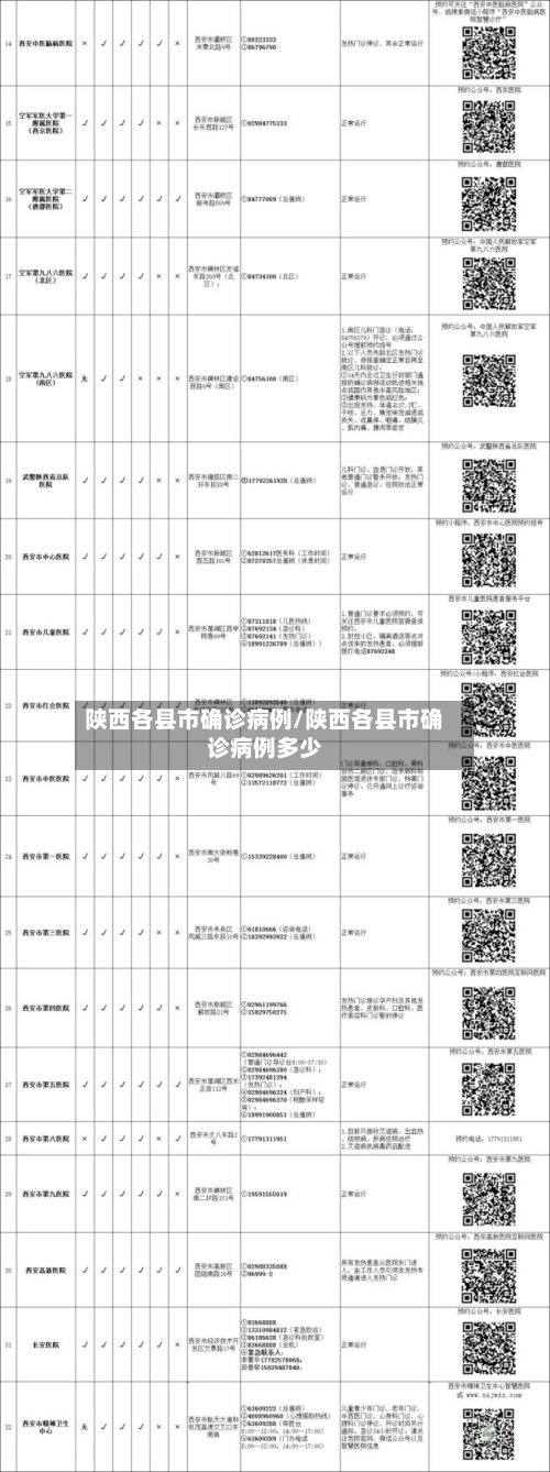 陕西各县市确诊病例/陕西各县市确诊病例多少-第2张图片