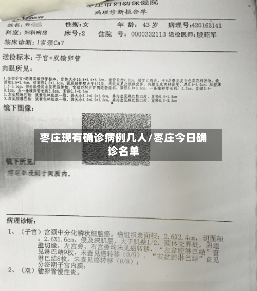 枣庄现有确诊病例几人/枣庄今日确诊名单