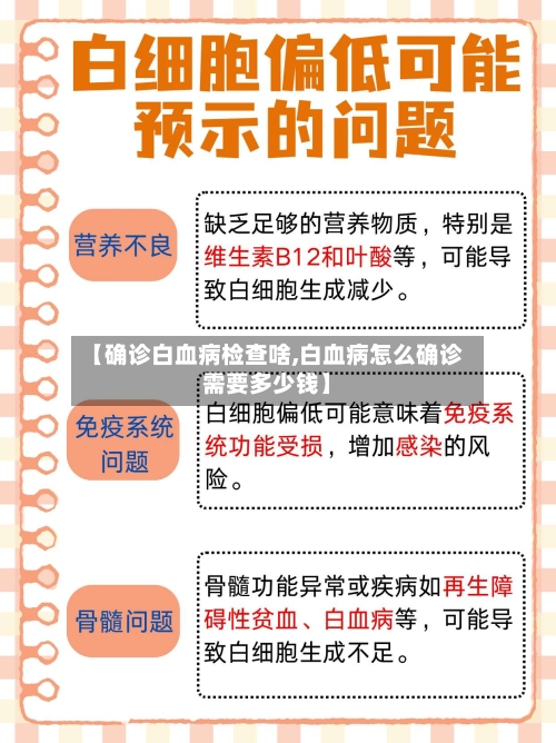 【确诊白血病检查啥,白血病怎么确诊需要多少钱】