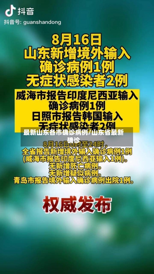 最新山东各市确诊病例/山东省最新确诊