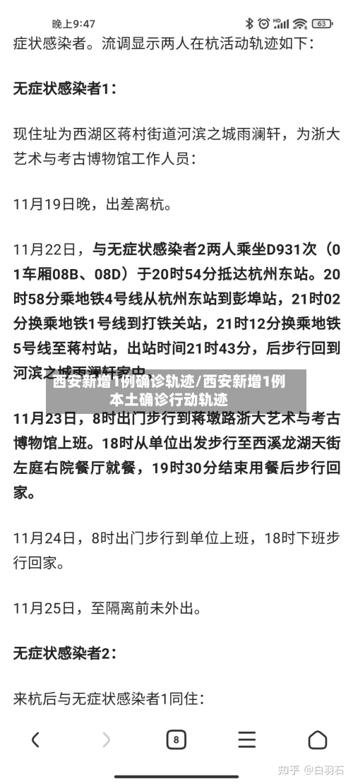 西安新增1例确诊轨迹/西安新增1例本土确诊行动轨迹