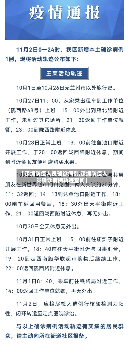 【深圳防疫人员确诊病例,深圳防疫人员确诊病例轨迹查询】-第3张图片
