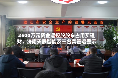 2500万元资金遭控股股东占用买理财，济南天辰智能及三名高管遭警示-第3张图片