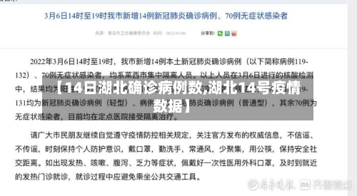 【14日湖北确诊病例数,湖北14号疫情数据】