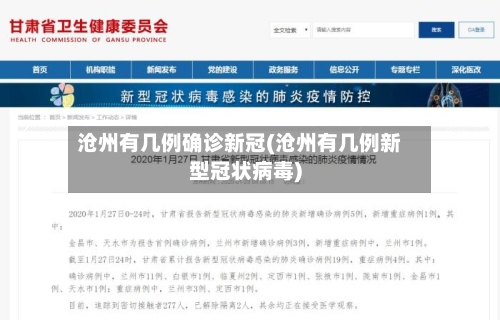 沧州有几例确诊新冠(沧州有几例新型冠状病毒)-第2张图片