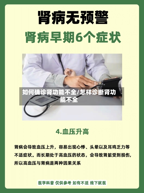 如何确诊肾功能不全/怎样诊断肾功能不全-第2张图片