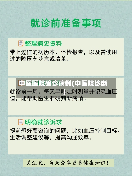 中医医院确诊病例(中医院诊断)-第2张图片