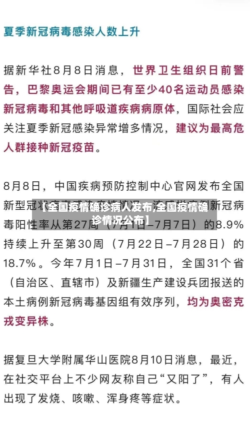 【全国疫情确诊病人发布,全国疫情确诊情况公布】-第2张图片