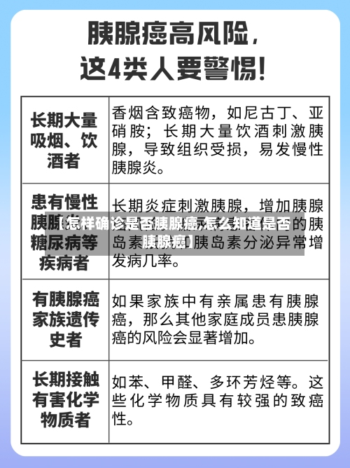【怎样确诊是否胰腺癌,怎么知道是否胰腺癌】
